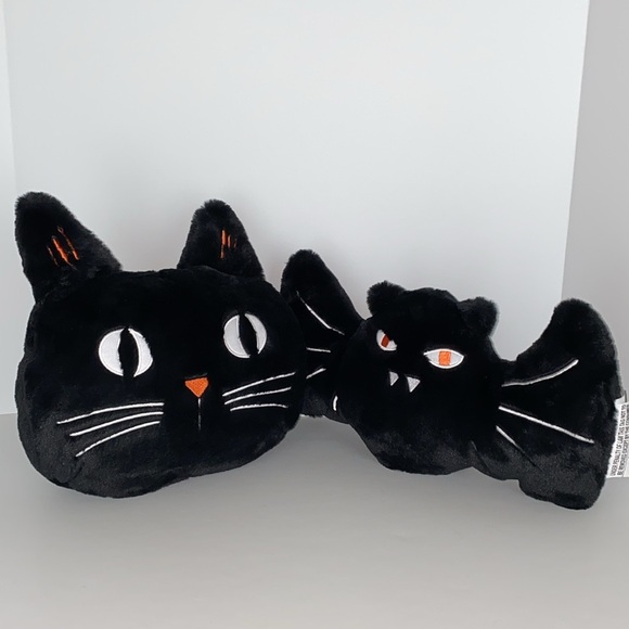 Hyde & Eek Black Cat and Bat Plush Pillows - Picture 6 of 6